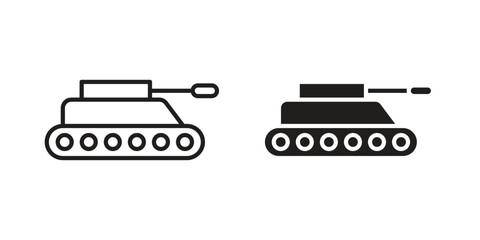 Tank icon symbol for logo, web, app designs.