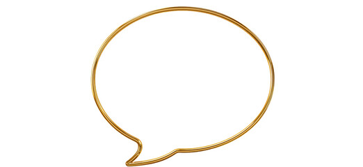 Gold speech bubble graphic (1)