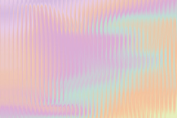 Fototapeta premium Holographic fractal glass texture. Abstract blurred gradient background. Trendy digital design ribbed glass for web, banner, cover.