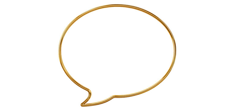 Gold speech bubble graphic (1)