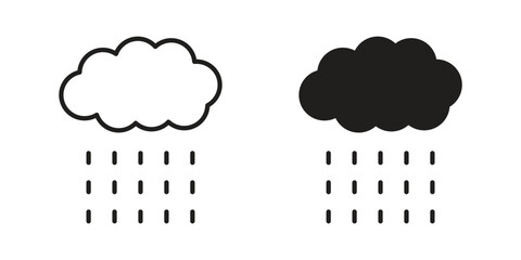 Rainy Day icon symbol for logo, web, app designs.