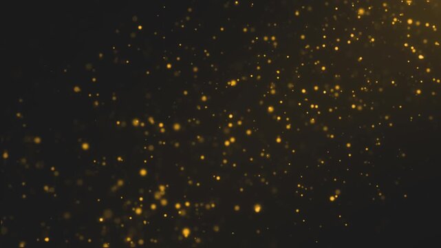 Gold particle seamless loop background,Background loop 4k