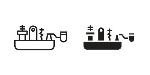 Morse code icon symbol for logo, web, app designs.