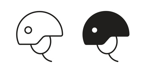 Military Helmet icon symbol for logo, web, app designs.