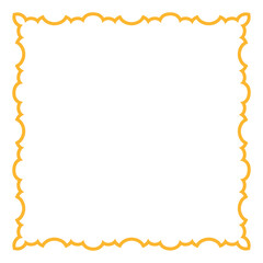 Decorative Gold Frame Border Design