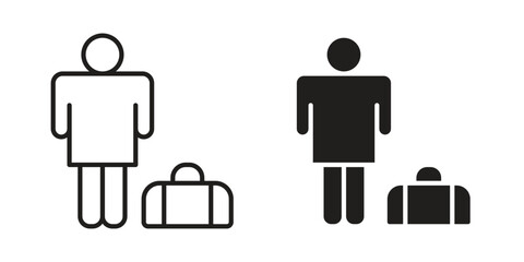 Guest icon symbol for logo, web, app designs.