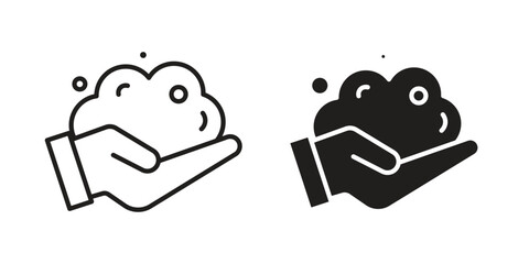 Foam icon symbol for logo, web, app designs.