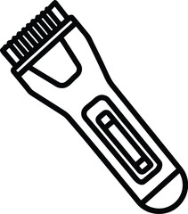 Bold vector icon of an electric hair clipper isolated on white background isolated on transparent background