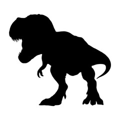 Silhouette of a Tyrannosaurus Rex A Fierce Prehistoric Predator
