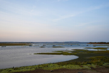 Small boats in a harbour 