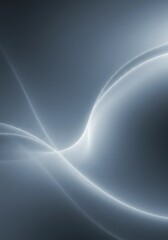 Abstract flowing lines of light create a dynamic and ethereal background with a gradient of cool blue and white tones.