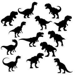 Silhouette of a Tyrannosaurus Rex A Fierce Prehistoric Predator