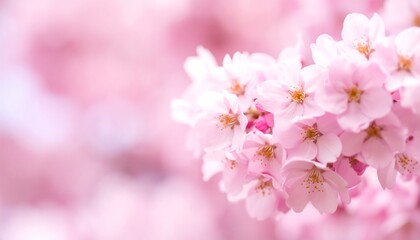 Delicate pink cherry blossoms