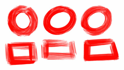 Set of hand drawn doodle ellipses. Set of hand drawn doodle circle. vector.