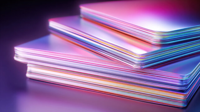 s transforming into social media icons made of light futuristic blend illustration concept scene visual for commercial design use high detail quality stock image illustration concept scene visual for