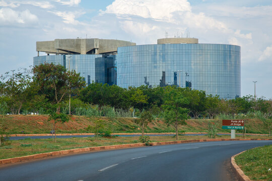 Procuradoria Geral da Republica (PGR) modern architecture building in Brasilia, Distrito Federal, capital of Brazil