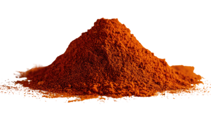 A vibrant pile of red spice powder