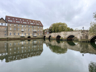 Ancient town of Huntingdon, Cambridgeshire, UK