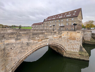 Ancient town of Huntingdon, Cambridgeshire, UK