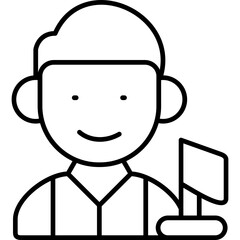 Diplomat Icon Vector Element
