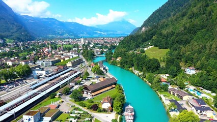 view of the city from the air