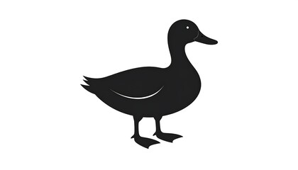 Silhouette of a duck (1)