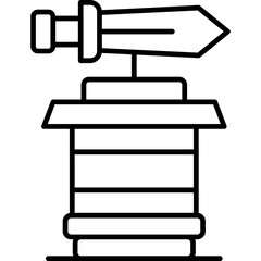 Sword Icon Vector Element