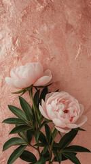 A beautiful bouquet of pink roses blossoms on an old wooden background, capturing the essence of spring and love.