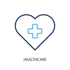 Obraz premium Healthcare thin line vector icons.