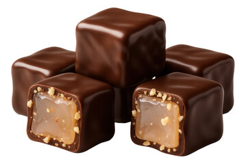 Obraz premium Red velvet ice cream bar with a cream cheese flavored coating and red velvet crumb topping on a wooden stick.