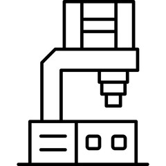 Microscope Icon Vector Element