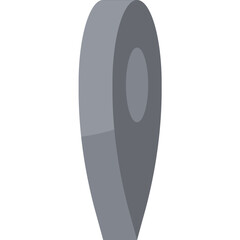 Isometric Gray Location Pin Icon