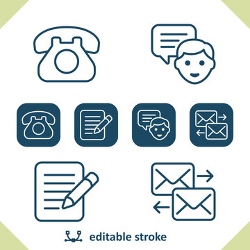 Contact - Contact Us Icons