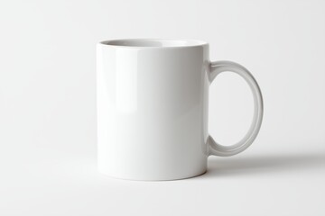 Obraz premium White ceramic mug isolated on a white background