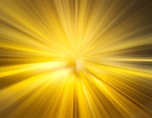 Obraz premium A vibrant yellow light burst background radiates energy, featuring soft gradients and luminous rays that create a warm, inviting atmosphere.