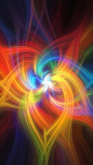 Obraz premium Vibrant abstract heart wallpapers in high definition, featuring swirling colors and intricate patterns that evoke emotions of love and passion.