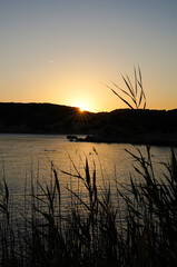 Obraz premium sunset view at sea side