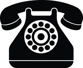 Rotary Phone Silhouette
