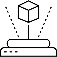 Hologram Icon Vector Element