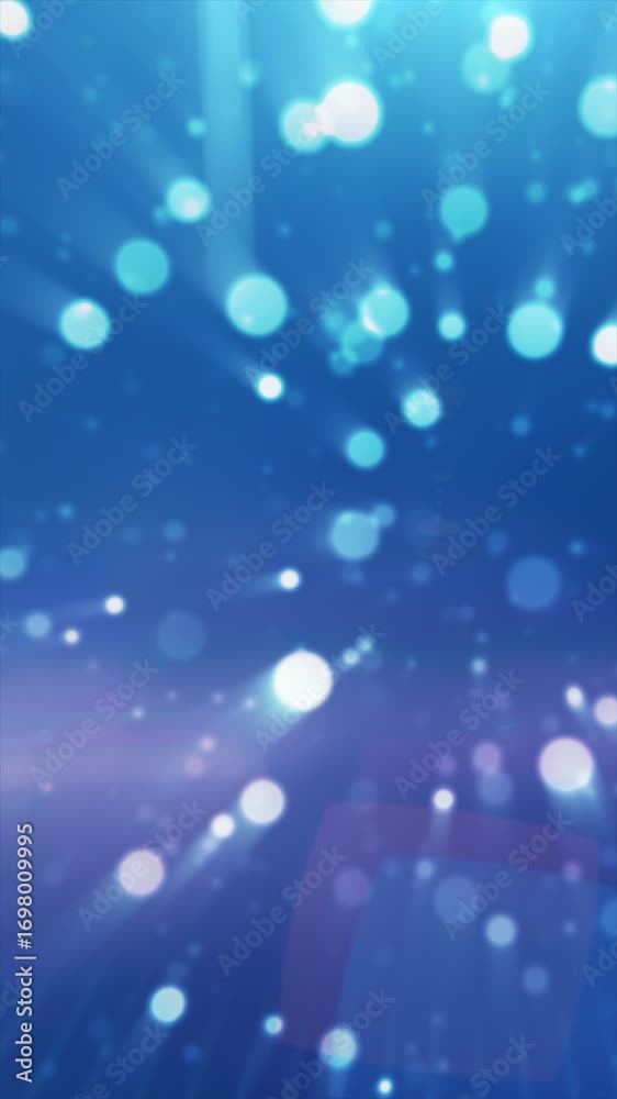 Wall mural a burst of light in shades of blue, creating a dreamy and otherworldly scene with sparkling particle