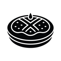 Banh Xeo Pancake Icon Illustration