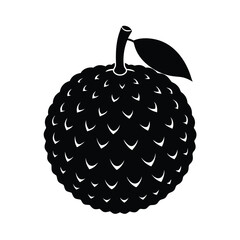 Chirimoya Fruit Silhouette Design