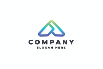 Modern Letter A Logo
