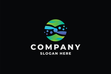 Abstract Clean Circle Logo
