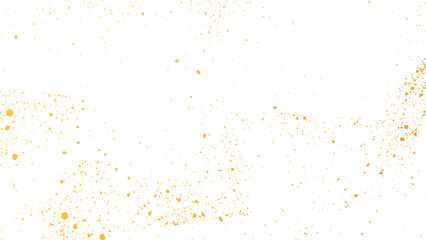 Sparkling Gold Glitter Particles. Festive Confetti Scatter Isolated on Transparent Background