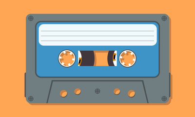 Vector audio cassette with shadow