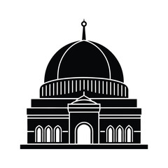 Dome Of The Rock Icon Vector