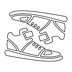 shoe line art 