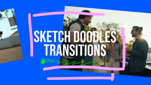 Colorful Doodles Typo Transitions