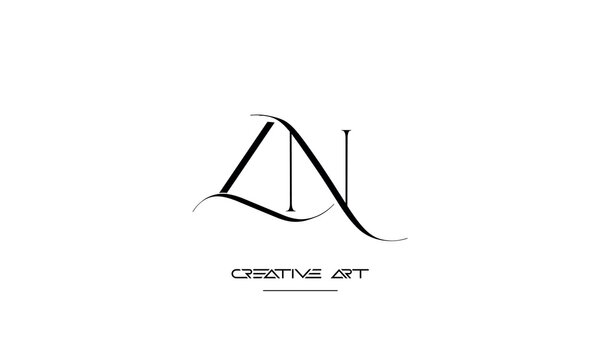 NZ, ZN, N, Z abstract letters logo monogram